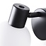 Spot mural Pilou en verre opalin - noir