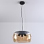 Lampe suspendue design Serres avec verre ambré, 3 lumières