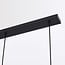 Suspension Vere 3 lumières en verre fumé - noir