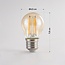 Ampoule filament 2,5/4,5W, 2000 K, verre ambré, Ø45 mm, dimmable