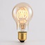 Ampoule spirale horizontale 5W, 1800K, verre ambré Ø60 - dimmable
