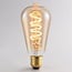 Ampoule filament LED dimmable, spirale verticale 4 watts, verre ambré, 60 mm