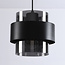 Suspension design Filia en verre fumé - noir