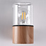 Lampe d'extérieur moderne Juliano en aspect bois