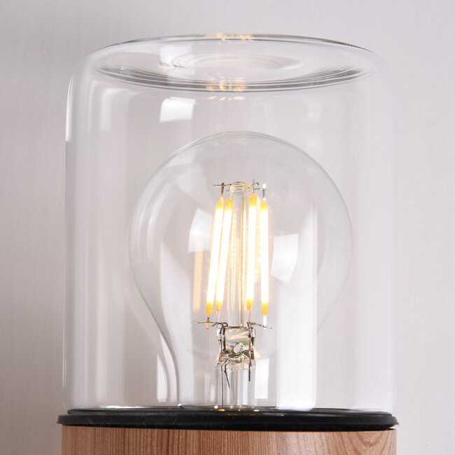 Lampe d'extérieur moderne Juliano en aspect bois