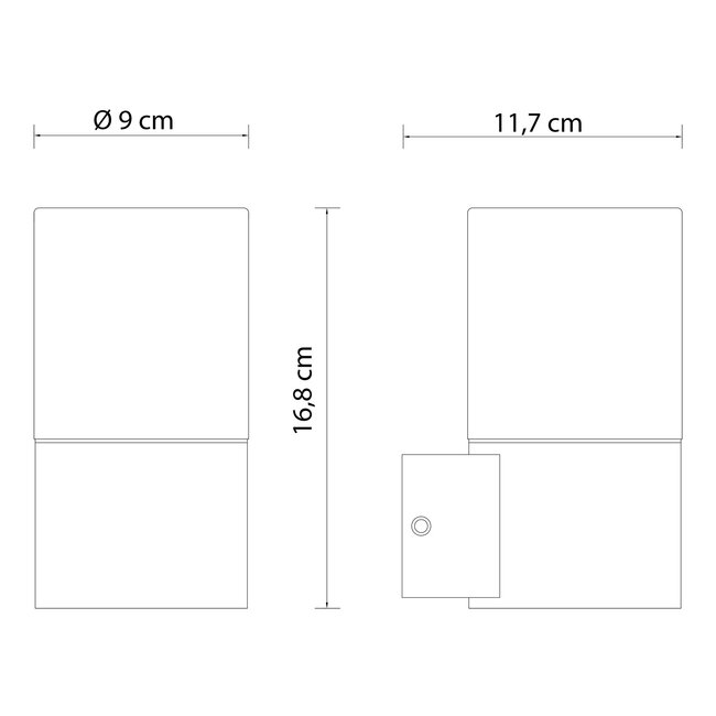 Lampe d'extérieur moderne Juliano en aspect bois