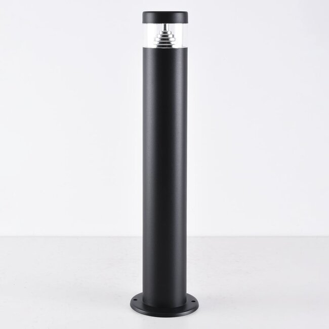 Lampadaire Tierra en acier inoxydable - noir