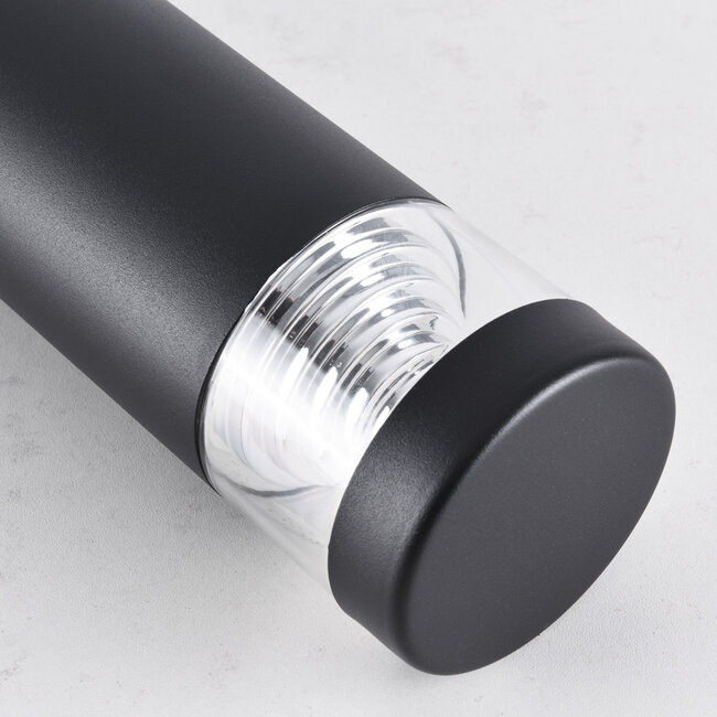 Lampadaire Tierra en acier inoxydable - noir