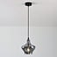 Suspension Trinidad en verre fumé - globe moyen