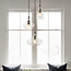 Lampe suspendue design Trinidad avec verre transparent, 3 lumières