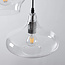 Lampe suspendue design Trinidad avec verre transparent, 3 lumières