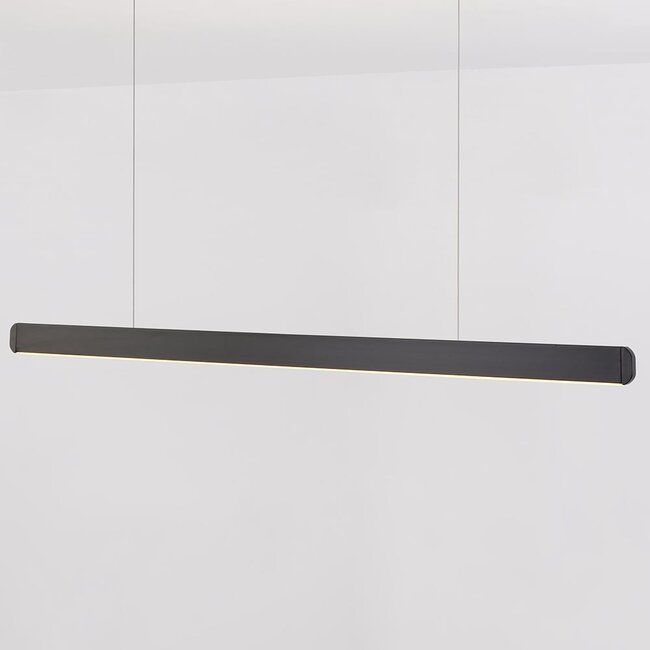 Suspension Devin allongée avec LED intégrée - noir