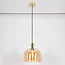 Suspension Apvali - verre ambré et laiton cuivré