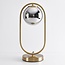 Lampe à poser George - doré et verre fumé