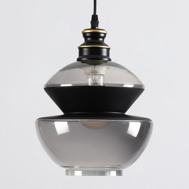 Lampe suspendue à 1 lumière Sofie - verre rond
