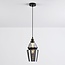 Suspension Sofie - globe Art déco allongé en verre fumé