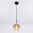 Lampe suspendue à 1 lumière Trinidad avec verre ambré - variante 3