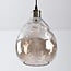 Suspension Verona - globe goutte en verre cognac