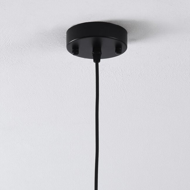 Suspension Verona - globe goutte en verre cognac