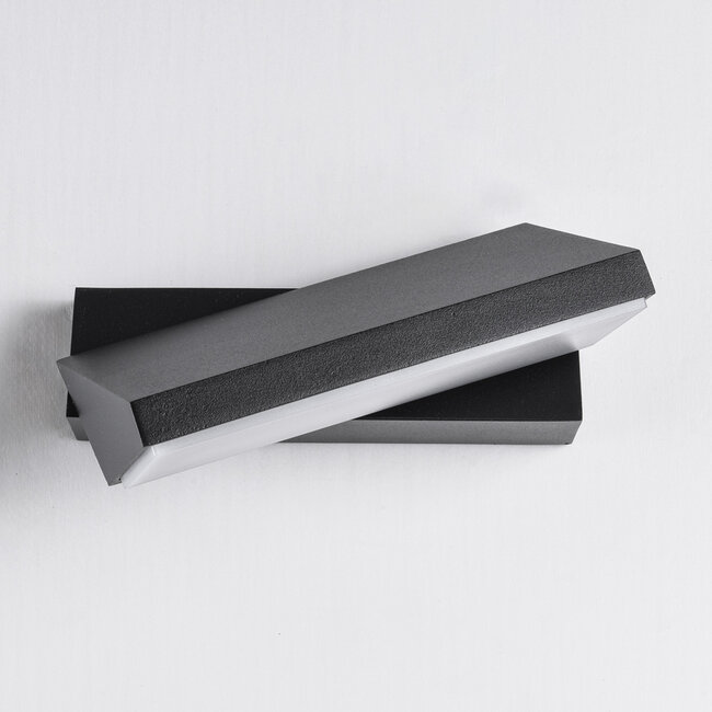 Applique noire orientable pour l'extérieur - Argento