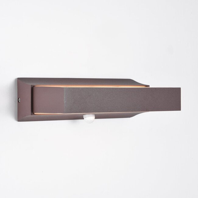 Applique d'extérieur Onyx avec capteur - marron