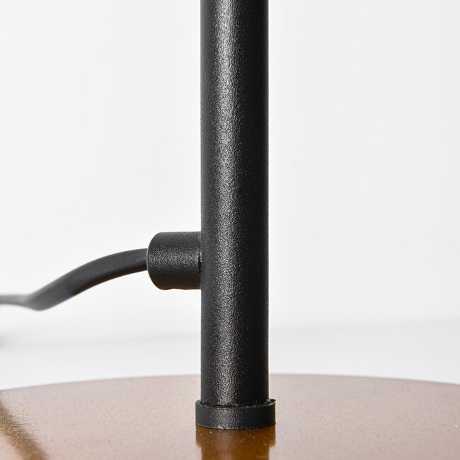 Lampe de table à 2 lumières Chase - verre fumé à effet miroir