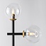 Lampe à poser 2 lumières Chase - verre transparent