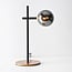 Lampe à poser Glenn - verre fumé à effet miroir