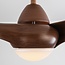 Ventilateur de plafond avec LED lumière réglable et effet bois foncé - Wieke