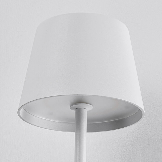Lampadaire minimaliste blanc Jytte - dimmable