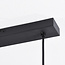 Suspension industrielle Hira - noir et rotin tressé
