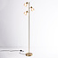 Lampadaire 3 lumières en verre ambré Pieta - orientable