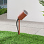 Spot de jardin moderne effet rouille - Clark