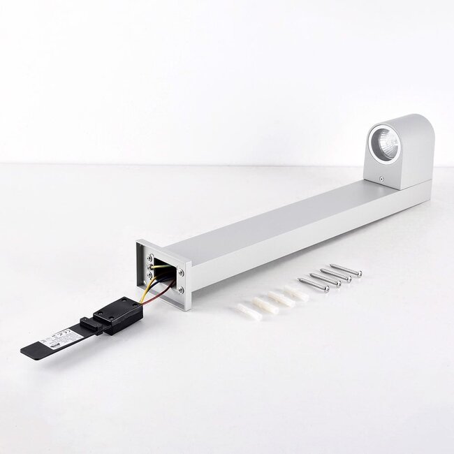 Lampadaire industriel gris, 50 cm - Simone