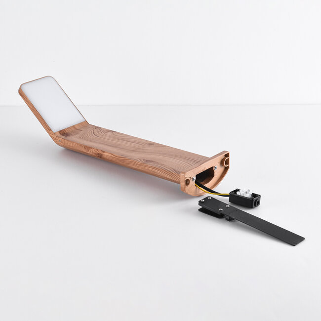 Lampadaire aspect bois foncé, 50 cm - Francesco