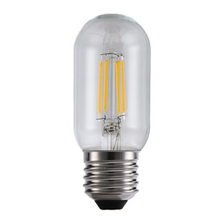 Ampoule tube LED E27 dimmable, verre transparent 11 cm (2700K)