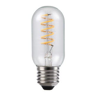 Ampoule tube LED E27 dimmable, spirale transparente 11 cm (2700K)