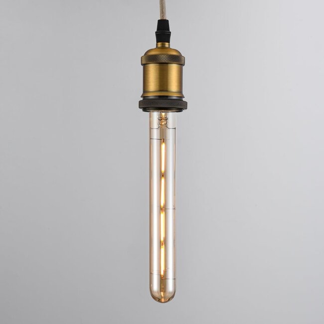 Ampoule tube LED E27 dimmable, ambré 4 fils 22,5 cm (2200K)
