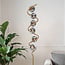 Lampadaire en spirale Lexy 6 lumières en verre fumé à effet miroir
