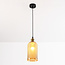 Suspension moderne Lana avec verre ambré 1 lumière - variante 2