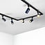 Kit rail monophasé de 1,5 mètre, spots Romain bleu cobalt