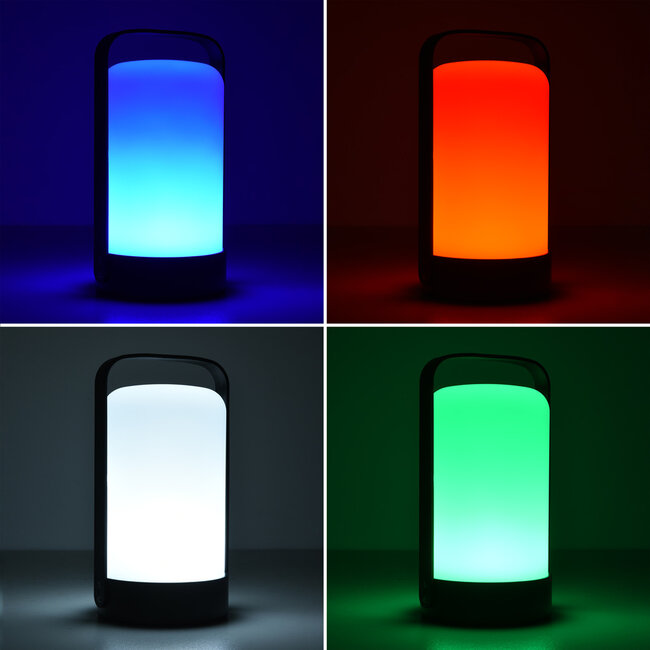 Lampe de table LED rechargeable, dimmable, RGB - Sal