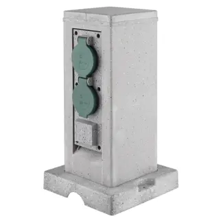 Prise extérieure Smart Wifi 4 voies IP44 - aspect pierre