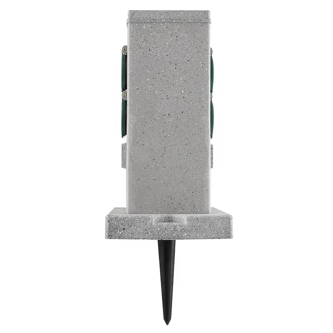 Prise extérieure Smart Wifi 4 voies IP44 - aspect pierre