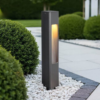 Lampe d'extérieur sur pied Velia anthracite