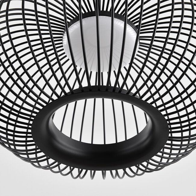 Lampe suspendue noire Kato avec gradation à 3 niveaux