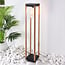 Lampe d'extérieur sur pied Paca aspect bois - 80 cm
