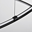 Lampe suspendue design Arche avec LED à 3 niveaux de gradation - noir