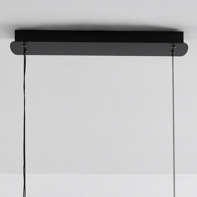 Lampe suspendue design Arche avec LED à 3 niveaux de gradation - noir