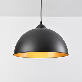 Suspension Fos pour rail monophasé, noir à l’intérieur doré